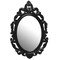 Contemporary Home Living 23.25" Black Baroque Scroll Design Wall Mirror